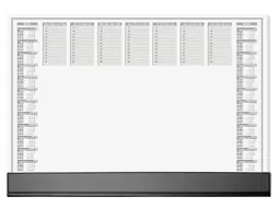 Designonderlegger Sigel Office 27/28 59,5x41cm dag/week- planner 40 ve