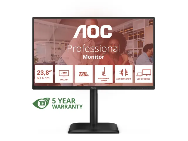 Monitor 23.8 Inch Panel resolution 1920x1080, Max Refresh rate