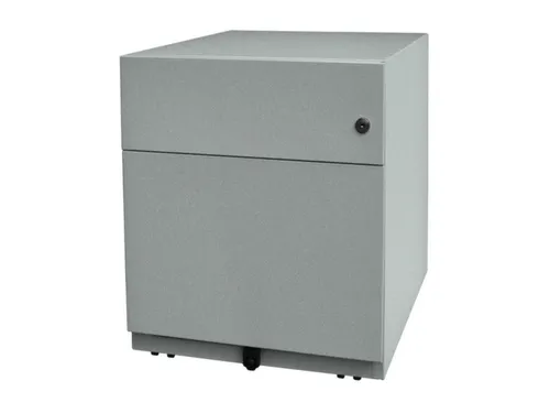 Mobiel Ladenblok Staalplaat 495x420x565mm 1hangmappenlade 1lade Zilver