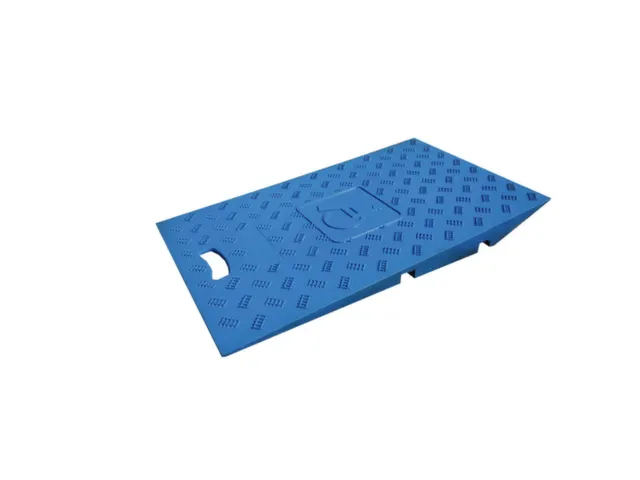 set rolstoeloprijplaat,v. kabelbrug,B 440mm,overrijd H 75mm