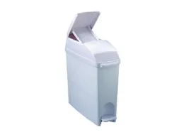 Basica,pedaalemmer voor vrouwelijke hygiëne,wit