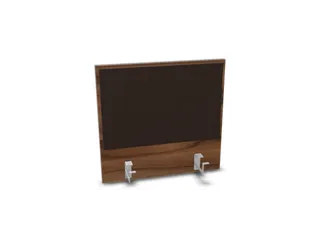 opzetpaneel bureau aanbouw achter NP-tiepolo nut BN2036-bruin 600mm - 1