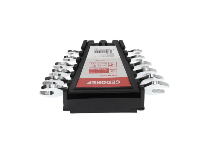 R05125006 Dubbele steeksleutelset kort SW6-17mm 6-delig