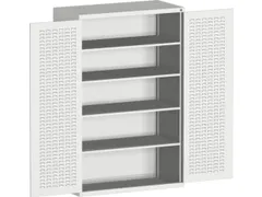 kast met sleufplaat,HxBxD 2000x1300x650mm,4xStalen bodem