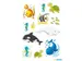 Etiket Herma 15733 Walvissen en Zeedieren 3x12 stickers
