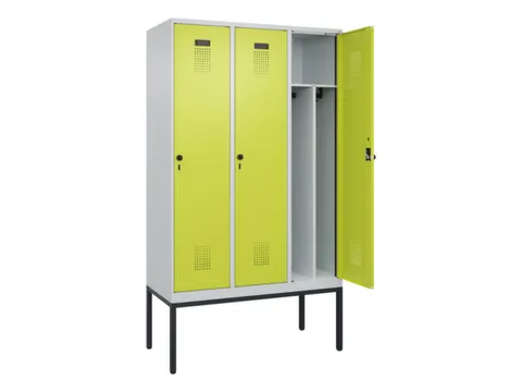 locker voor scheiding van kleding,HxBxD 2120x1200x500mm,3vak