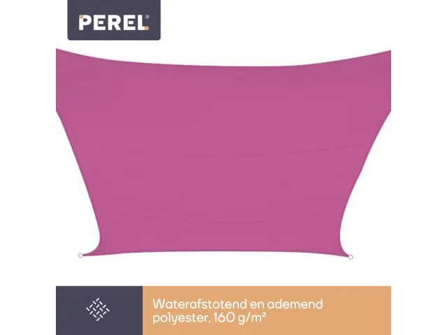 Zonnezeil Vierkant 3.6x3.6m Fuchsia