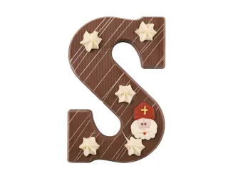 Luxe Chocoladeletter Beautiful Brand Melk Letter S 220g - 1