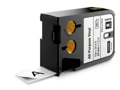 Dymo 1868753 Xtl Vinyl Tape 24mm Zwart Op Wit