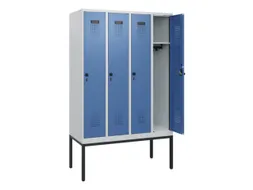 schoollocker,HxBxD 1950x1200x500mm,4vak,vak B 300mm,draaigrendel