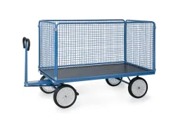 Handtrekwagens 6446v 1250kg 2000x1000mm Draadgaas Massief Rubber