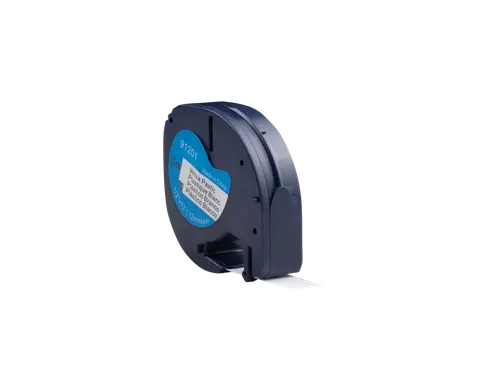 Neutral labeltape DYMO S0721620 12mmx4m Zwart op geel gelamineerd