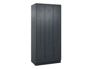 Z-garderobekast,HxBxD 1950x900x500mm,vak B 150/300mm,cil.-slot,sokkel - 1