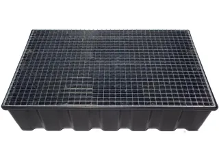 Opvangbak 2x 200l Opvangvol. 220l Pe 270x1220x 820mm Rooster Verzinkt - 1