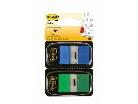 Standaard Duo Pack 100 tabs groen/blauw