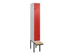 Z-garderobekast,HxBxD 2120x300x815mm,2vak,vak B 300mm,draaigrendel