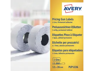 YPLP1226 etiketten voor prijstang permanent 12 x 26mm - 1