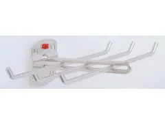 gereedschapshouder,v. perfoplaat,6-voudig,LxB 140x240mm,RAL7016