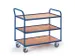 chariot à plateaux,force 250kg,3plateau(x),plateau Lxl 990x590mm