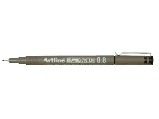 Fineliner Artline technisch 0.8mm zwart - 1