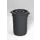 Afvalbak 75 liter HxØ 660x470mm met deksel PE zwart