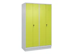 locker voor scheiding van kleding,HxBxD 1950x1200x500mm,4vak