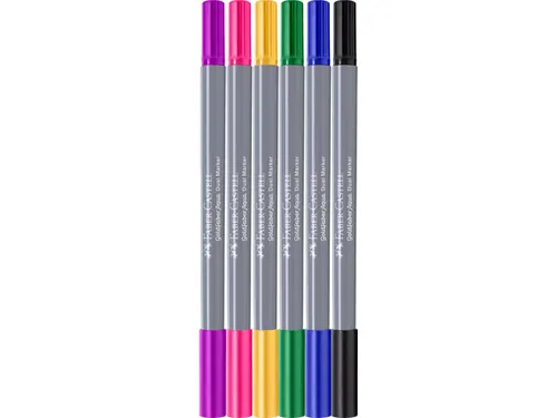 Duo aquarelmarker Goldfaber etui 6 stuks Graffiti