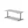 Elektrisch ihv bureau,HxBxD 650-1310x1800x900/800mm,blad wit