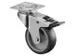 Roulette Pivotante Double Blocage Force 70Kg Platine De Fixation