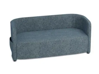 sofa,2-zits,stof lichtblauw,HxBxD 760x1570x760mm,2zijvakken - 1