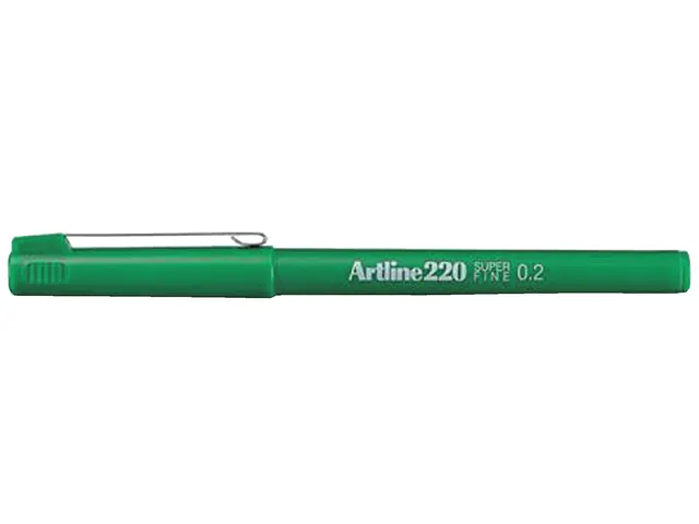Fineliner Artline 220 rond super fijn groen