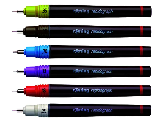 Stylo de Dessin Rotring Rapidograph 155070 0,70mm Bleu