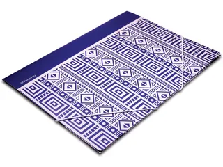 Ethnic elastomap met kleppen A4 blauw karton - 1