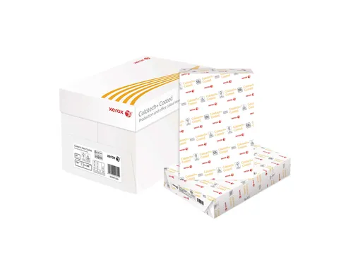 Laserpapier Xerox Colotech+ glossy coated A4 130gr wit 500 vel