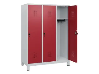 schoollocker,HxBxD 1630x1200x500mm,3vak,vak B 400mm,draaigrendel - 1