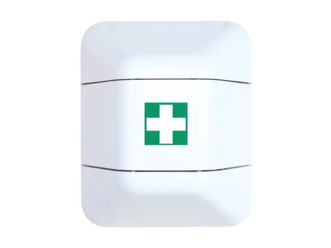 noodgevallenkast,HxBxD 528x434x225mm,leeg/v. 1x verbandkist,kunststof