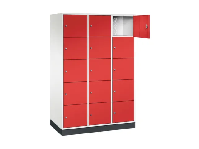 grootvolume-lockersysteem,HxBxD 1950x1220x600mm,3x5vakken,cil.-slot