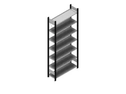 dossierstelling,grondveld,HxBxD 2350x1060x335mm,vaklast 60kg