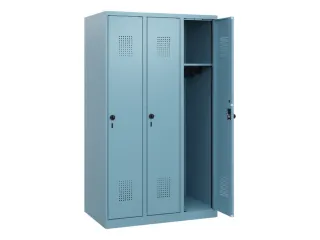 schoollocker,HxBxD 1530x900x500mm,3vak,vak B 300mm,draaigrendel - 1
