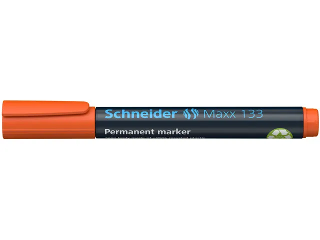Marqueur Schneider Maxx 133 permanent orange, pointe biseautée