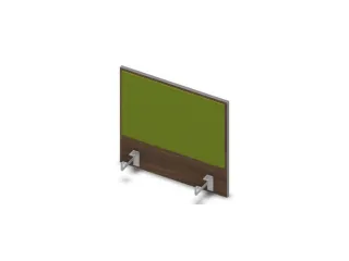 opzetpaneel v. bureau aanbouw zijkant 600mm Bruin Hickory BN7048-groen - 1