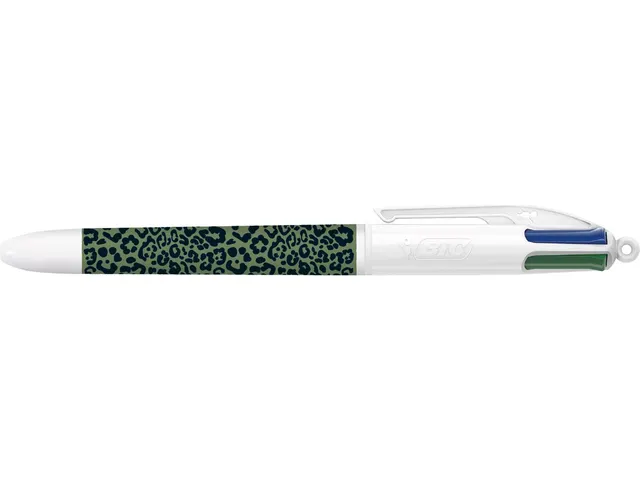 4-kleurenbalpen Leopard doos van 12 stuks assorti