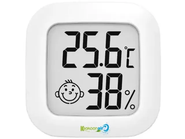 Kokoon Air Protect digitale thermometer hygrometer LCD display Wit