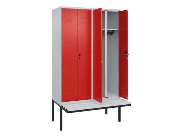 locker voor scheiding van kleding,HxBxD 2120x1200x815mm,4vak