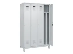 locker voor scheiding van kleding,HxBxD 1950x1200x500mm,4vak