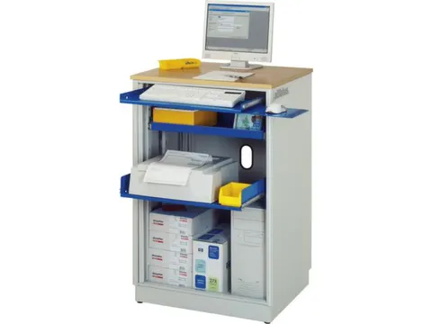 pc-kast,HxBxD 1100x720x660mm,stopcontactdoos m. schakelaar