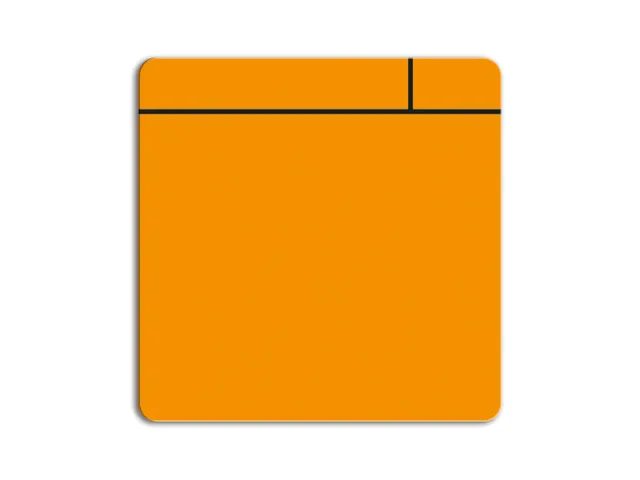 Magneetfolie Scrum Oranje 75x75mm dikte 0,85mm