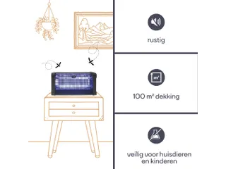 Elektrische Insectenverdelger 360° - 2x15W - 6