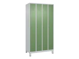 locker,HxBxD 1950x1000x500mm,4vak,vak B 250mm,cil.-slot,voeten