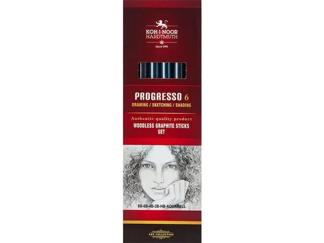 Grafietstift Koh-I-Noor progresso 8915 HB 8B + aqua